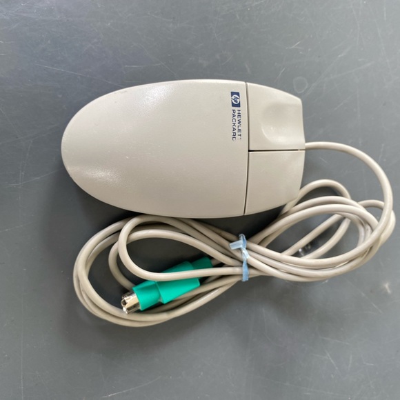 Vintage HP Hewlett Packard (M-S34) Wired Track Ball Computer Mouse - Picture 11 of 11